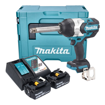 Makita DTW 1005 RTJ Akku Schlagschrauber 18 V 1360 Nm 3 4 Brushless 2x Akku 5 0 Ah Ladegeraet Makpac 0 - toolbrothers