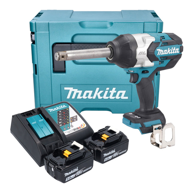 Makita DTW 1005 RTJ Akku Schlagschrauber 18 V 1360 Nm 3 4 Brushless 2x Akku 5 0 Ah Ladegeraet Makpac 0 - toolbrothers