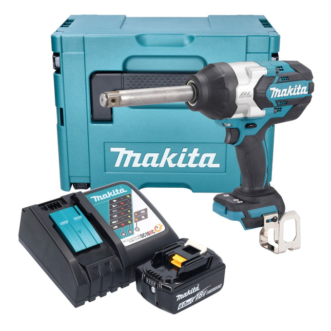 Makita DTW 1005 RG1J Akku Schlagschrauber 18 V 1360 Nm 3 4 Brushless 1x Akku 6 0 Ah Ladegeraet Makpac 0 - toolbrothers