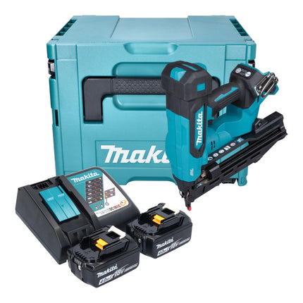 Makita DBN 610 RMJ Akku Stauchkopfnagler 18 V 32 64 mm Brushless 2x Akku 4 0 Ah Ladegeraet Makpac 0 - toolbrothers