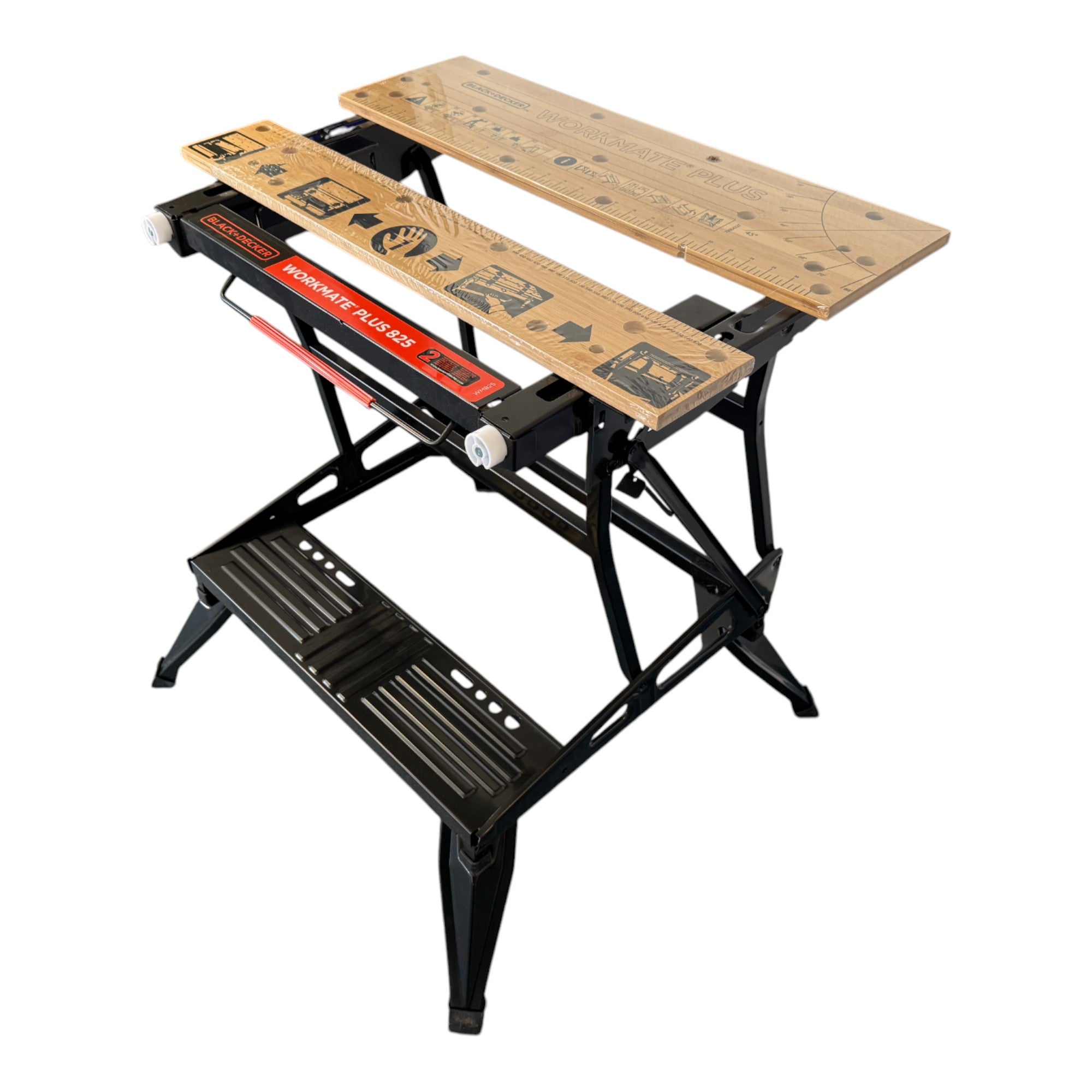 Black Decker WM825 Universal Werkbank Arbeitsflaeche 740 x 250 mm zusammenklappbar 2 - toolbrothers