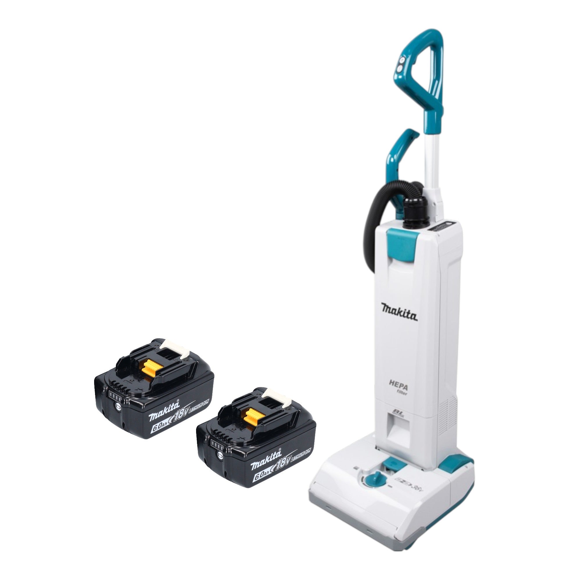 Makita DVC 560 G2 Akku Staubsauger 36 V 2x 18 V 5 l Brushless 2x Akku 6 0 Ah ohne Ladegeraet 0 - toolbrothers