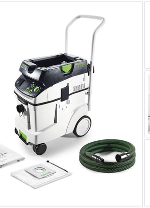 Festool CTM 48 E AC CLEANTEC Absaugmobil 48l Staubkl. M ( 574991 ) + Entsorgungssack ENS-CT - Toolbrothers