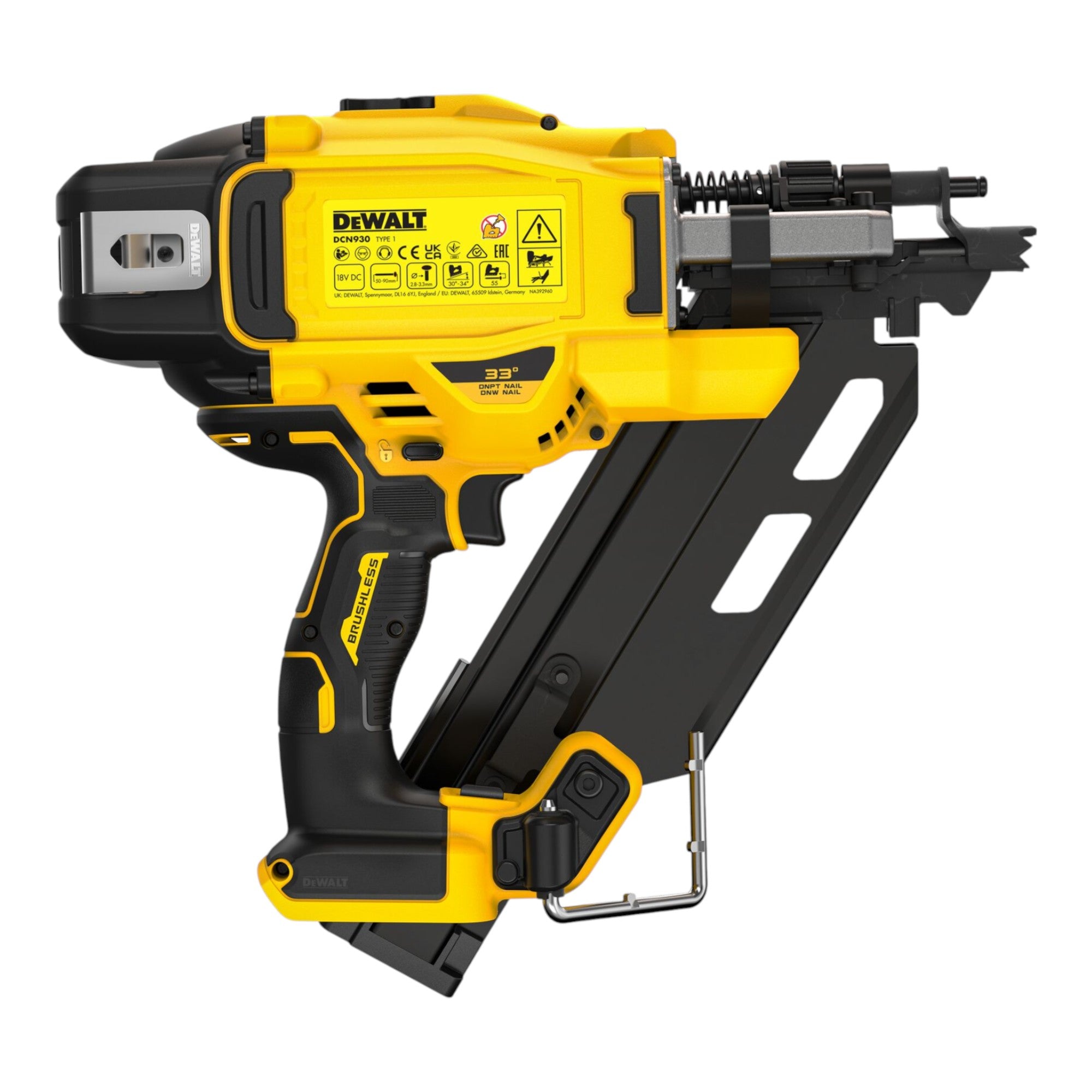 DeWalt DCN 930 N Akku Nagler 18 V 50 90 mm Brushless 1x Powerstack Akku 5 0 Ah ohne Ladegeraet 3 - toolbrothers