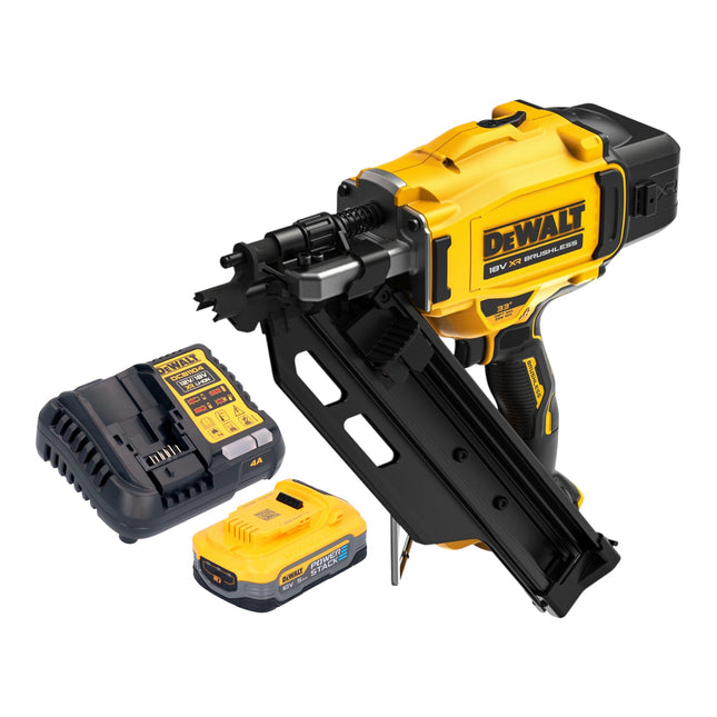 DeWalt DCN 930 H1 Akku Nagler 18 V 50 90 mm Brushless 1x Powerstack Akku 5 0 Ah Ladegeraet 0 - toolbrothers
