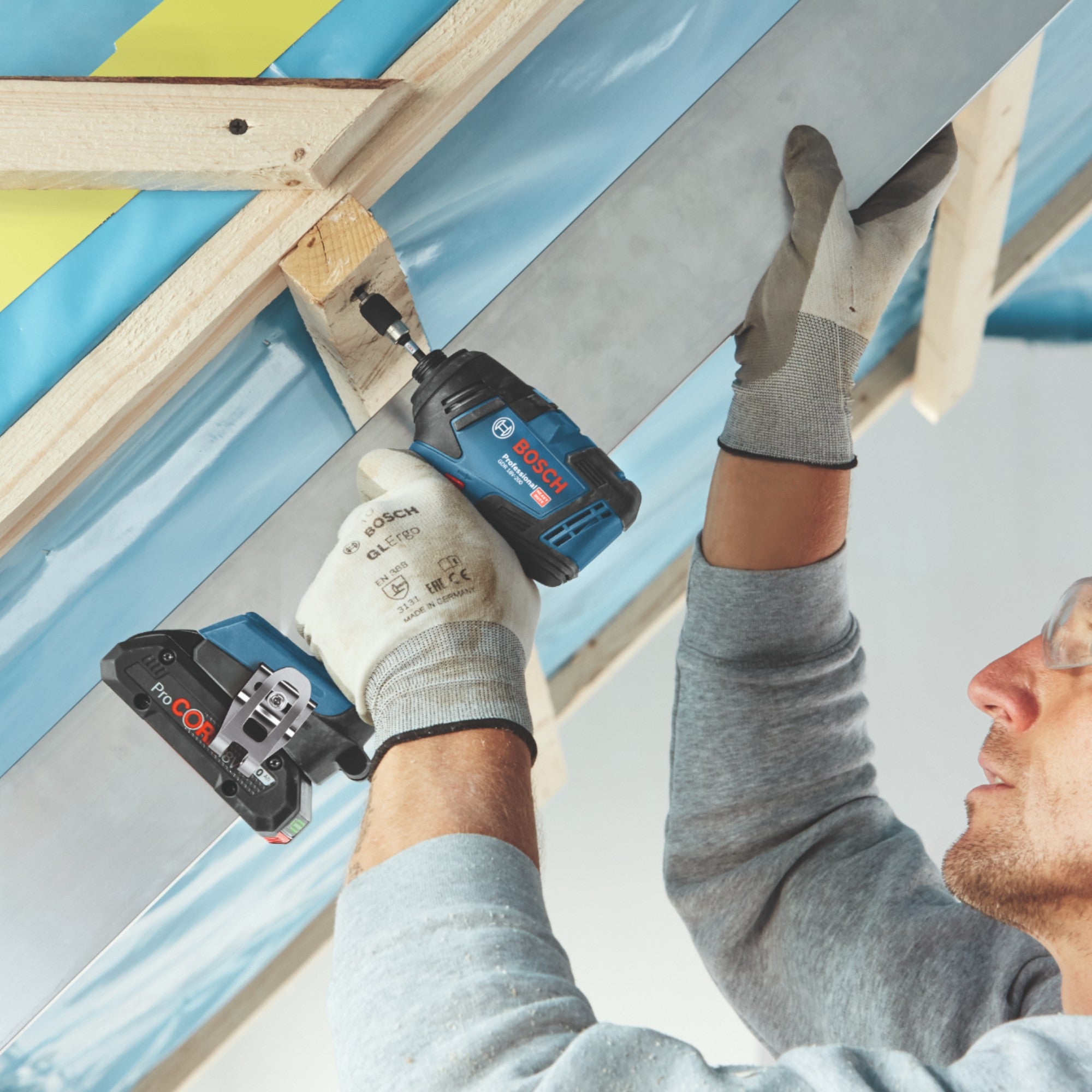 Bosch GDR 18V 200 Professional Akku Drehschlagschrauber 18 V 200 Nm Brushless 1x Akku 4 0 Ah Ladegeraet 4 - toolbrothers