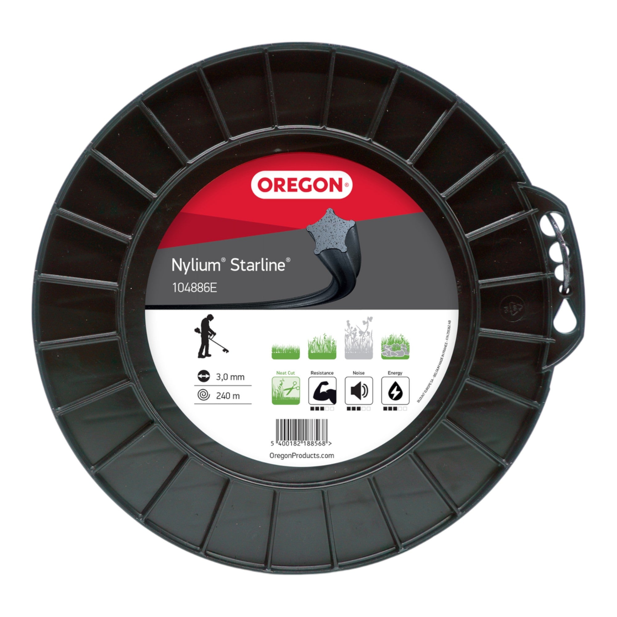 Oregon Nylium Starline Trimmerfaden 3 0 mm x 240 m 104886E fuer Benzin und Akkugeraete 1 - toolbrothers
