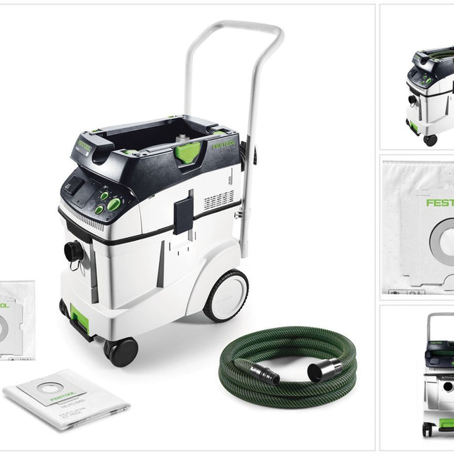 Festool CTM 48 E CLEANTEC Absaugmobil 48l Staubkl. M ( 574992 ) + Filtersack SC-FIS-CT - Toolbrothers