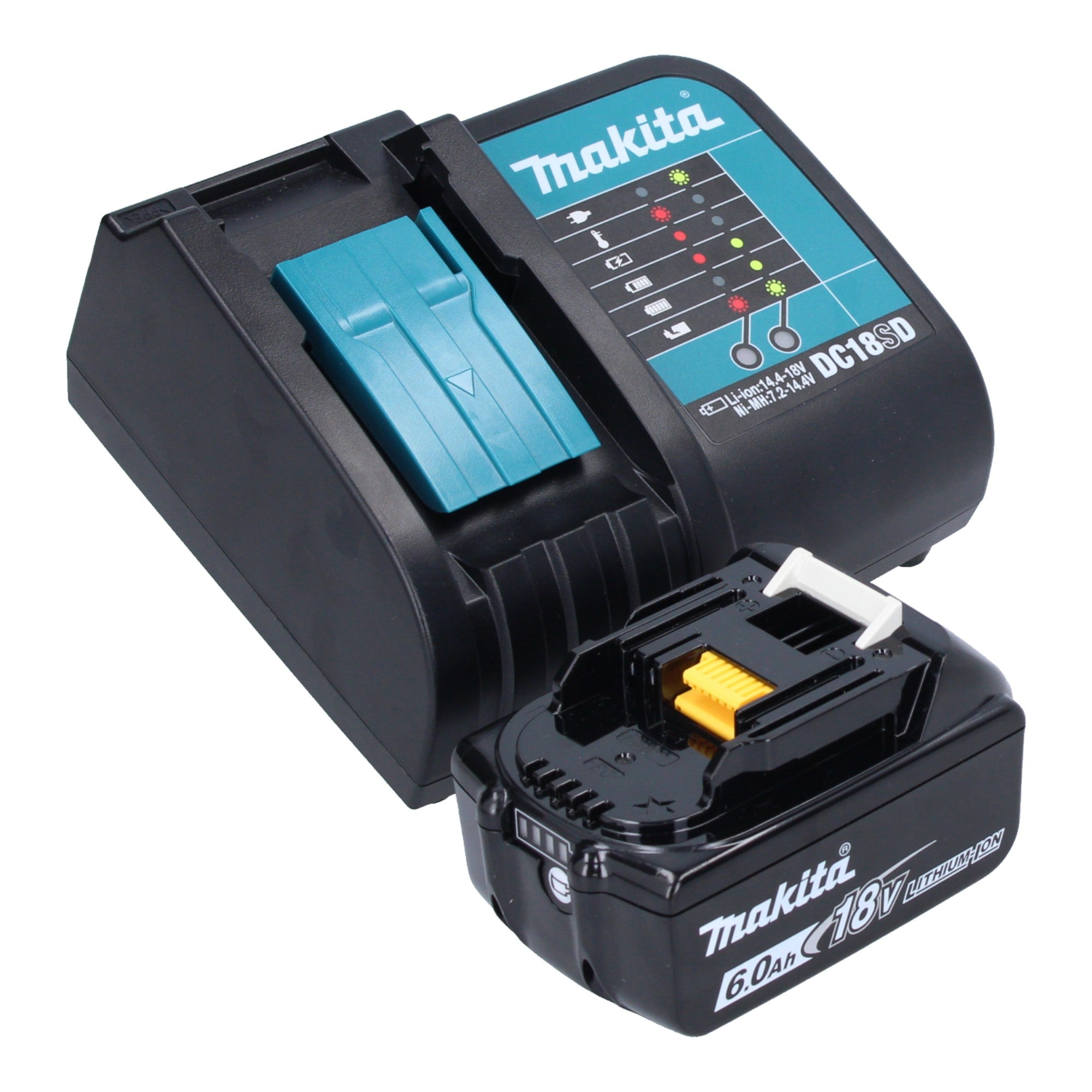 Makita DCL 283 FSG1 Akku Staubsauger 18 V 0 73 l Brushless 1x Akku 6 0 Ah Ladegeraet 2 - toolbrothers