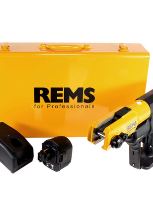 REMS Akku Press ACC 14,4 V Akku Radialpresse mit Zwangsablauf im Stahlblechkasten + 1 x 3,0 Ah Akku + Ladegerät ( 571014 ) - Toolbrothers