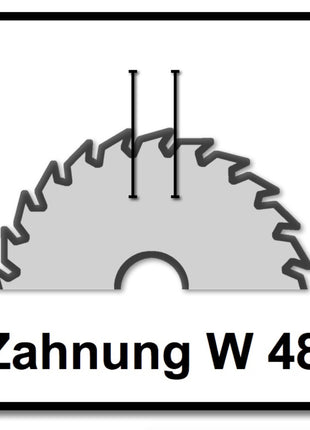 Festool Feinzahn Kreissägeblatt HW 160 x 20 x 2,2 mm W48 160 mm 48 Zähne ( 2 x 491952 ) - Toolbrothers