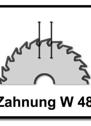 Festool Feinzahn Kreissägeblatt HW 160 x 20 x 2,2 mm W48 160 mm 48 Zähne ( 3 x 491952 ) - Toolbrothers
