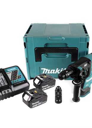 Makita DHR 281 RMJ Brushless Akku Bohrhammer 28 mm im Makpac mit 2x 18 V- 4 Ah/4000 mAh Akku und Ladegerät - Toolbrothers