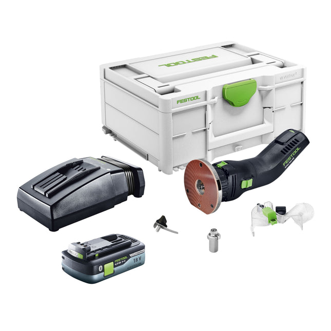 Festool OFKC 500 R3 EB Basic Akku Kantenfraese 18 V 10 mm Brushless 1x Akku 4 0 Ah Ladegeraet Systainer 0 - toolbrothers