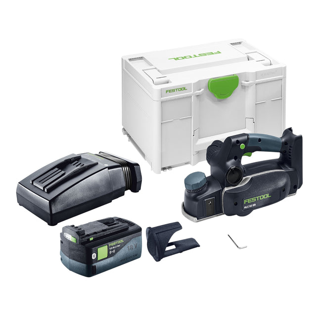 Festool HLC 82 EB Basic Akku Hobel 18 V 82 mm Brushless 1x Akku 5 0 Ah Ladegeraet Systainer 0 - toolbrothers
