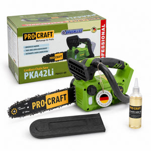 Procraft PKA42Libb Akku Kettensäge 20 V 304 mm Brushless Solo - ohne Akku, ohne Ladegerät