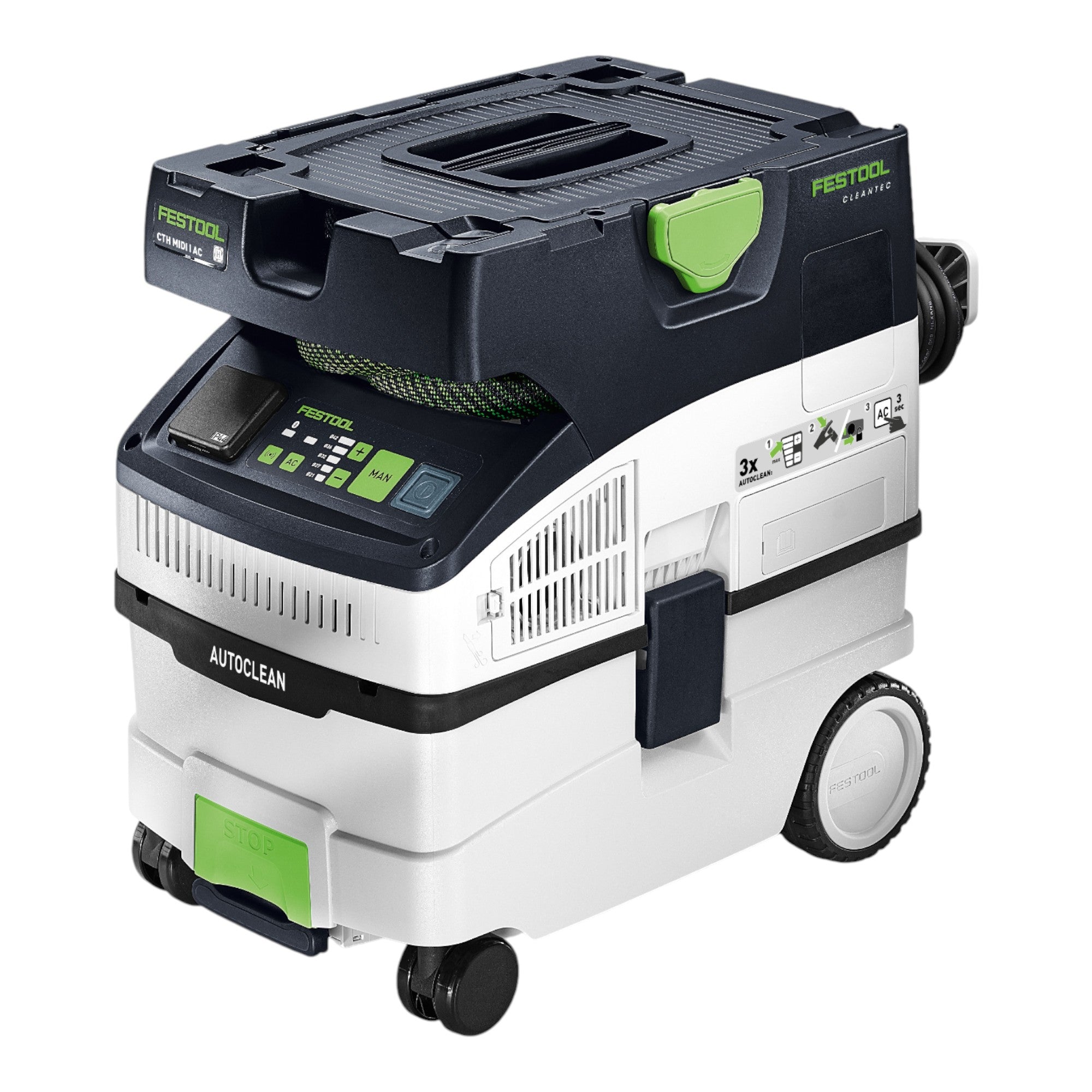 Festool CTH MIDI I AC CLEANTEC Absaugmobil 1200 W 15 l Staubklasse H Handwerker Reinigungsset 1 - toolbrothers