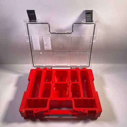 Qbrick System PRO Organizer 300 RED ULTRA HD stapelbar 452 x 358 x 110 mm 9 l IP54 mit 8 Inlays Unvollstaendig 1 - toolbrothers