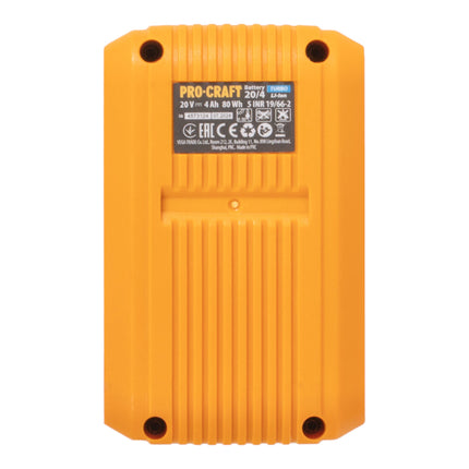 Procraft 2x 20 4 Turbo Akku 20 V 4 0 Ah 4000 mAh Li ion mit Ladestandsanzeige 4 - toolbrothers