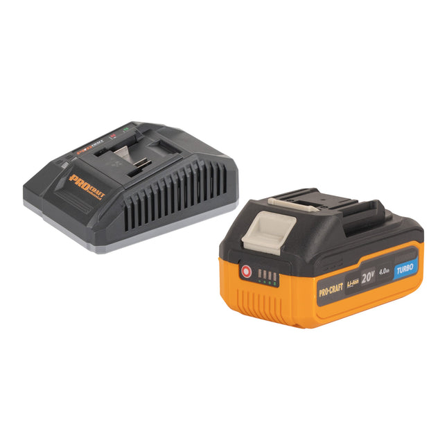 Procraft Starter Pack C20 4 Ladegeraet 20 V 4 A 1x 20 4 Turbo Akku 4 0 Ah 0 - toolbrothers