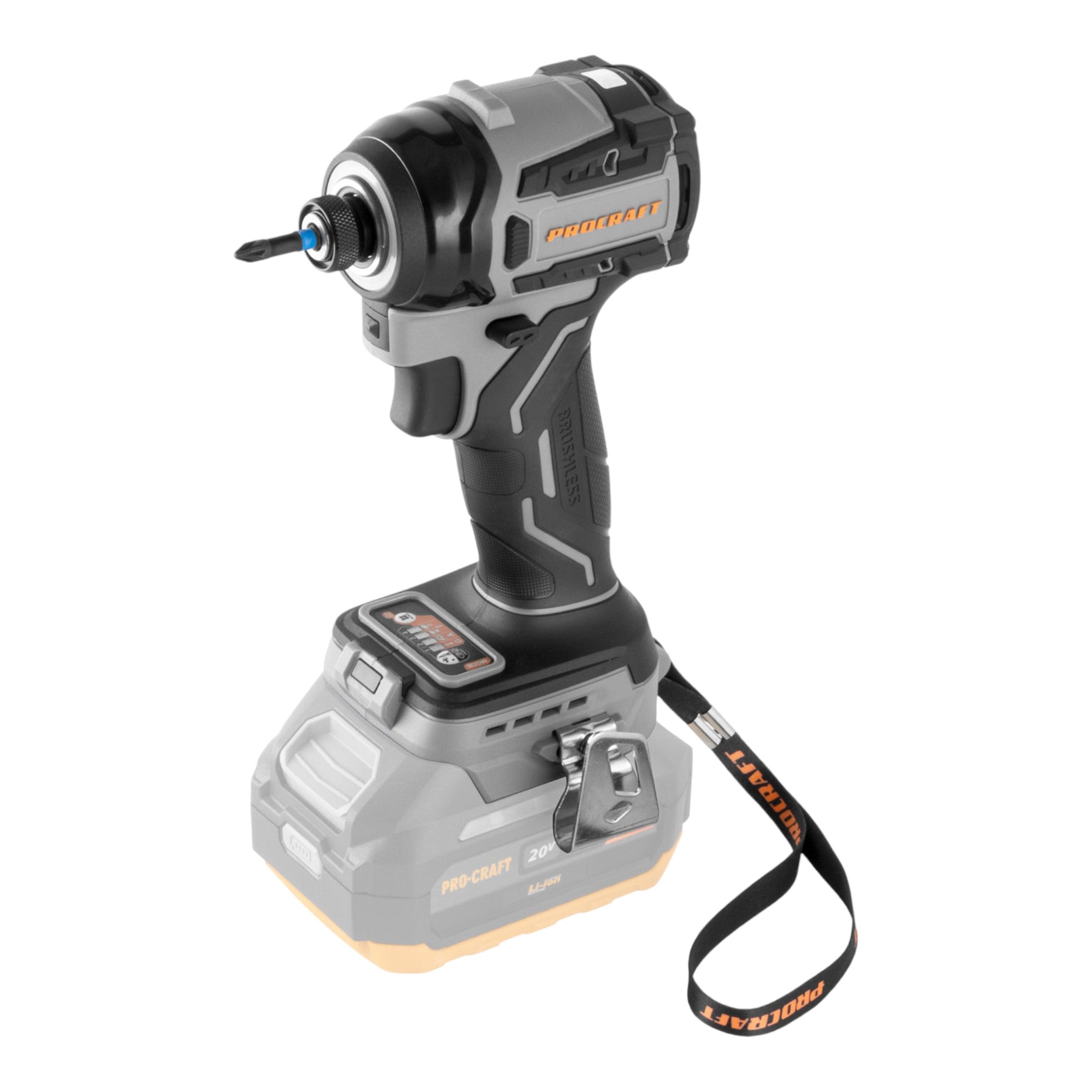 Procraft Industrial ID20Abb Akku Schlagschrauber 20 V 180 Nm 1 4 1x Akku 2 0 Ah Ladegeraet 1 - toolbrothers