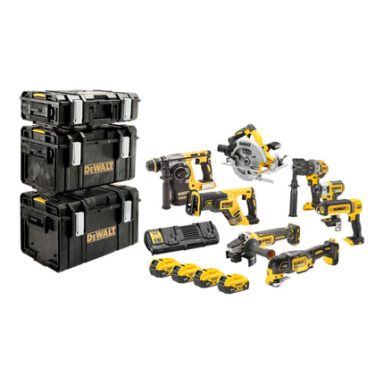 DeWalt DCK 853 P4T Akku Werkzeug Set 18 V DCD 996 DCF 887 DCH 273 DCG 405 DCS 367 DCS 356 DCS 565 DCL 050 4x Akku 5 0 Ah Ladegeraet 4x T STAK Trolley 1 - toolbrothers