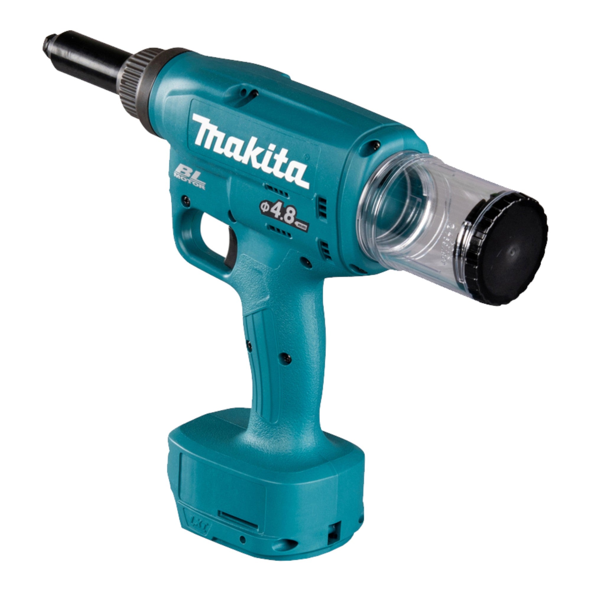 Makita DRV 150 RFJ Akku Blindnietsetzgeraet 18 V 10 kN 2 4 4 8 mm Brushless 2x Akku 3 0 Ah Ladegeraet Makpac 4 - toolbrothers