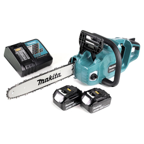 Makita DUC 353 RM2 Akku Kettensäge 36V ( 2x18V ) Brushless 35 cm + 2x 4,0 Ah Akku + Ladegerät - Toolbrothers