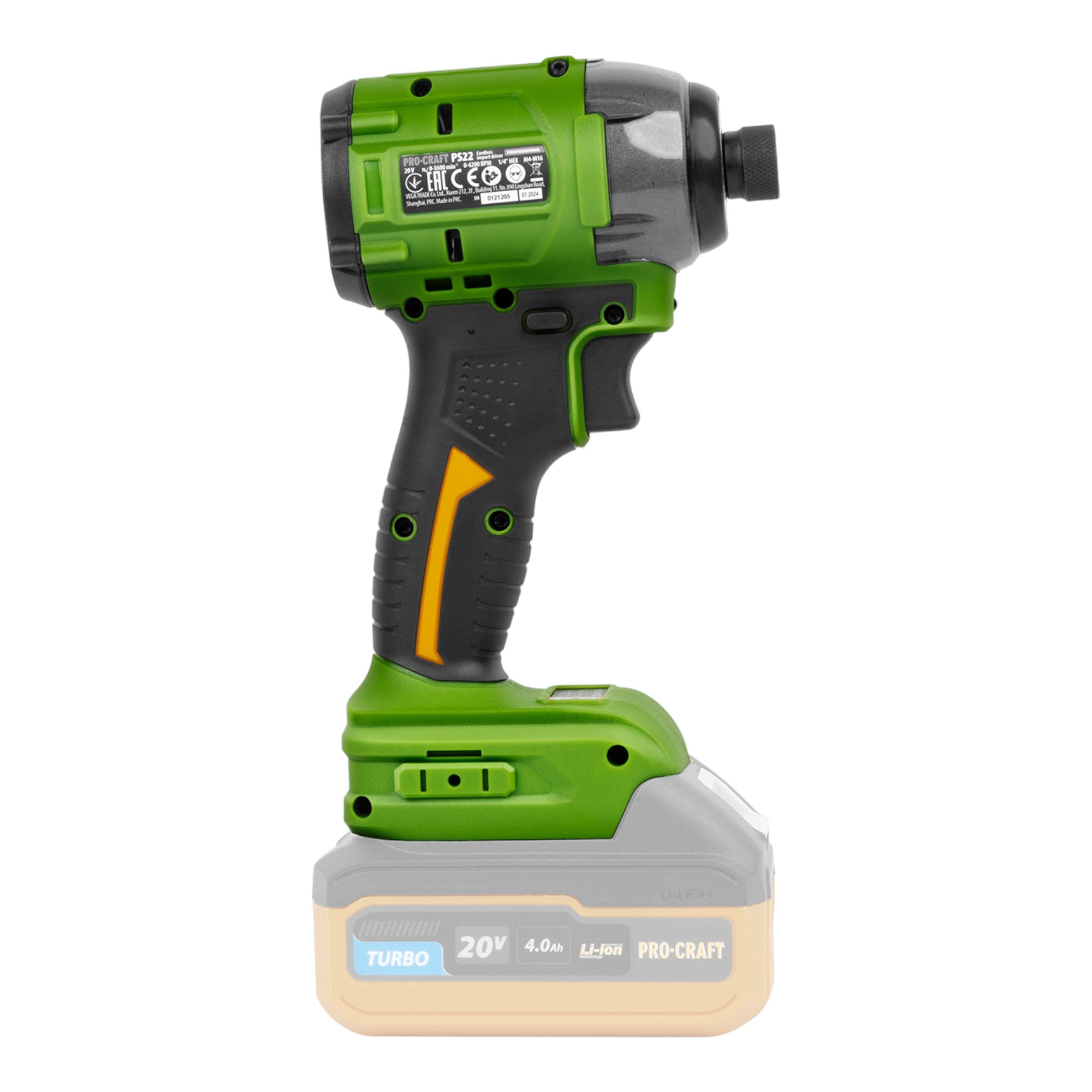 Procraft PS22bb Akku Schlagschrauber 20 V 230 Nm 1 2 Brushless 1x Akku 2 0 Ah ohne Ladegeraet 4 - toolbrothers