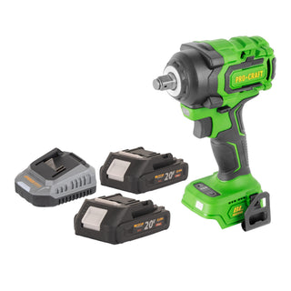 Procraft PWA18bb Akku Schlagschrauber 20 V 550 Nm 1 2 Brushless 2x Akku 2 0 Ah Ladegeraet 0 - toolbrothers