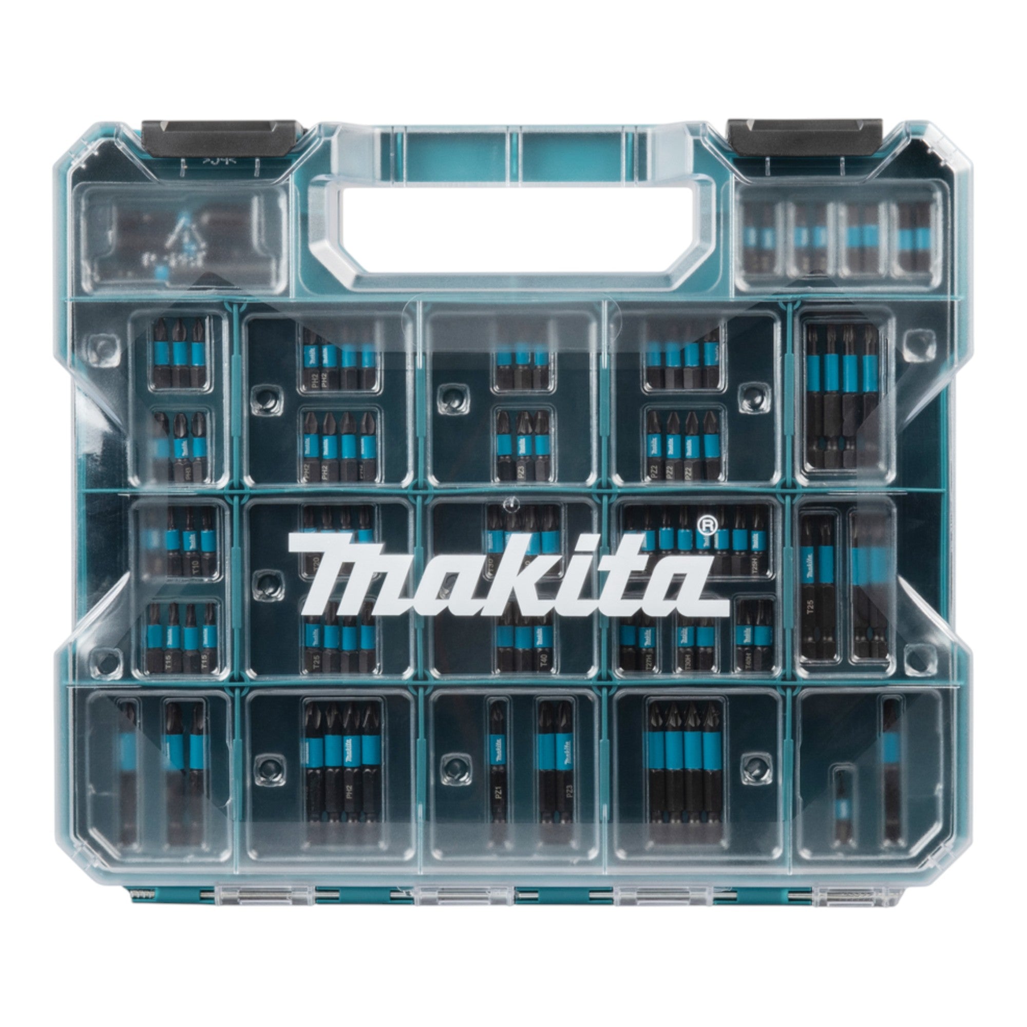 Makita Impact Black Bit Set 100 tlg 25 50 mm E 24826 S2 Spezialstahl schlagfest PH PZ TX TH SL Hex 1 - toolbrothers
