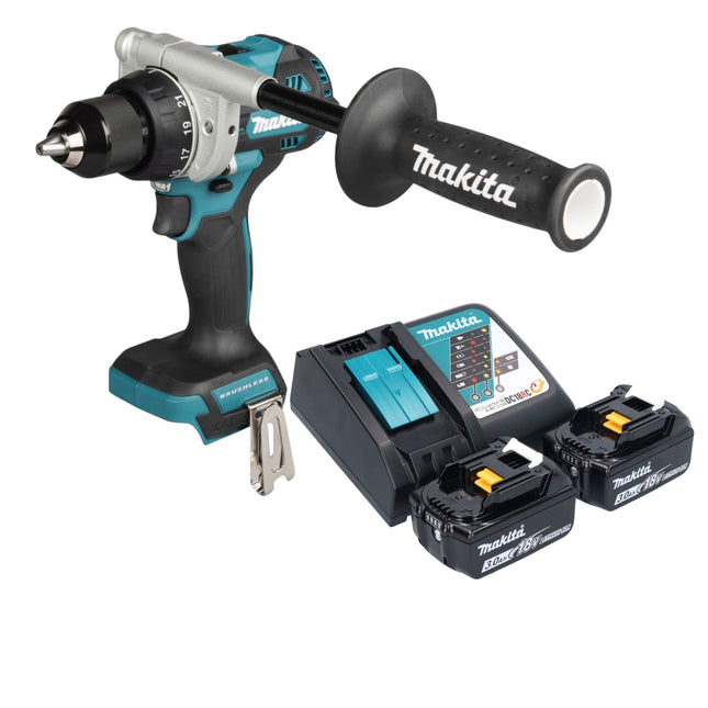 Makita DDF 492 RF Akku Bohrschrauber 18 V 141 Nm Brushless 2x Akku 3 0 Ah Ladegeraet 0 - toolbrothers