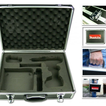 Makita BHP 452 18 V Li-ion Akku Schlagbohrschrauber weiß + 1x DT Akku 3,0 Ah + DC18RC + Alu Koffer - Toolbrothers