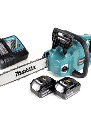 Makita DUC 353 RG2 Akku Kettensäge 36V ( 2x18V ) Brushless 35 cm + 2 x 6,0 Ah Akku + Ladegerät - Toolbrothers