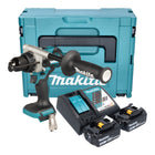 Makita DHP 492 RFJ Akku Schlagbohrschrauber 18 V 141 Nm Brushless 2x Akku 3 0 Ah Ladegeraet Makpac 0 - toolbrothers