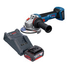 Bosch GWS 18V 11 Professional Akku Winkelschleifer 18 V 125 mm 1x Akku 4 0 Ah Ladegeraet 0 - toolbrothers