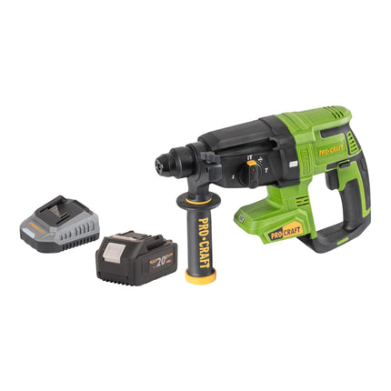 Procraft PHA40bb Akku Bohrhammer 20 V 2 6 J SDS plus Brushless 1x Akku 4 0 Ah Ladegeraet 0 - toolbrothers