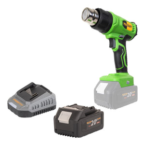 Procraft PH24bb Akku Heißluftpistole 20 V 50 - 550 °C + 1x Akku 4,0 Ah + Ladegerät