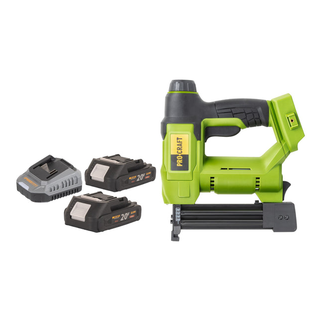 Procraft PEH20 Akku Tacker 20 V 15 32 mm 2x Akku 2 0 Ah Ladegeraet 0 - toolbrothers