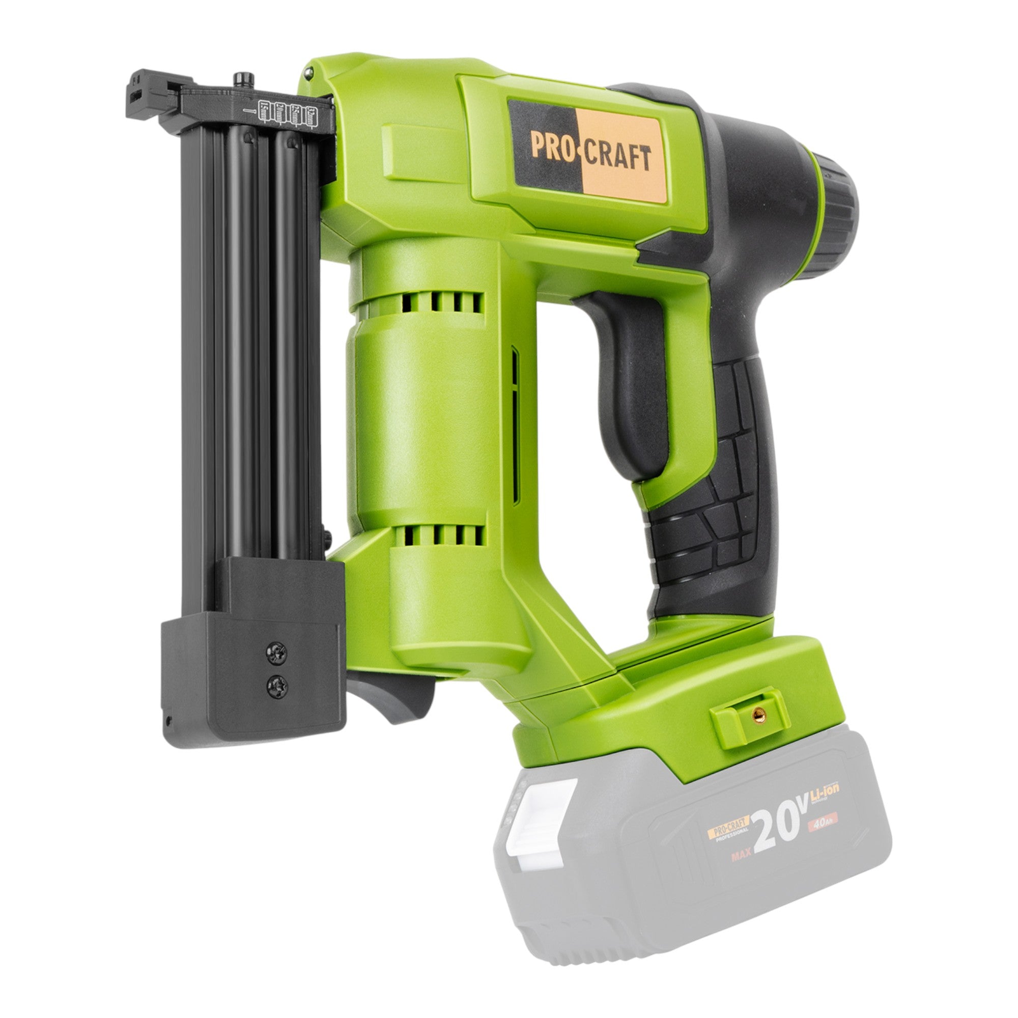 Procraft PEH20 Akku Tacker 20 V 15 32 mm 1x Akku 4 0 Ah ohne Ladegeraet 2 - toolbrothers