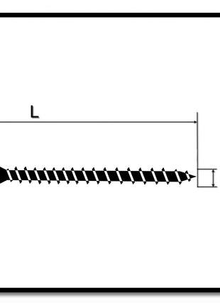 HECO UNIX-top Dielenschraube 3,5 x 60 mm 1500 Stk. Torx T-10 Linsensenkkopf Vollgewinde verzinkt A2K ( 3x 46501 ) - Toolbrothers