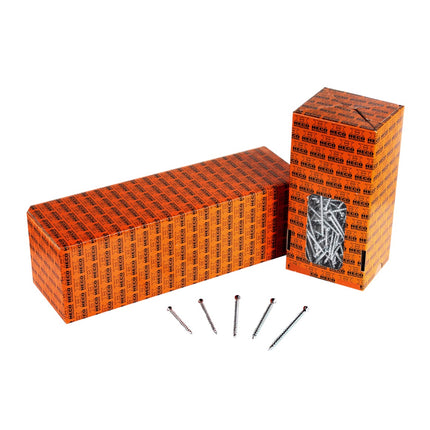 HECO UNIX-top Dielenschraube 4,5 x 60 mm 1000 Stk. Torx T-20 Linsensenkkopf Vollgewinde verzinkt A2K ( 2x 46510 ) - Toolbrothers