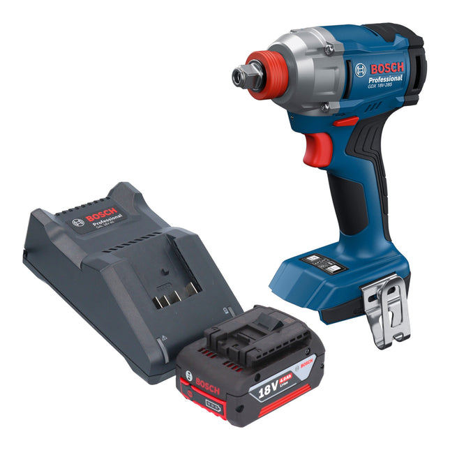 Bosch GDX 18V 285 Professional Akku Drehschlagschrauber 18 V 285 Nm 1 4 Brushless 1x Akku 4 0 Ah Ladegeraet 0 - toolbrothers