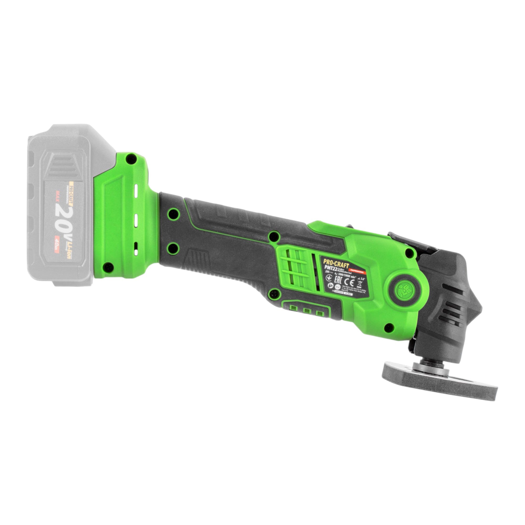 Procraft PMT22bb Akku Multifunktionswerkzeug 20 V Brushless ohne Akku ohne Ladegeraet 4 - toolbrothers