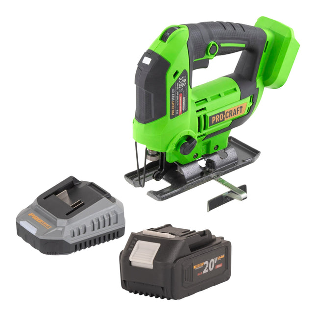 Procraft ST22 Akku Stichsaege 20 V 80 mm Brushless 1x Akku 4 0 Ah Ladegeraet 0 - toolbrothers