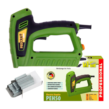 Procraft PEH50 Tackerpistole 220 240 V 8 20 mm 0 - toolbrothers