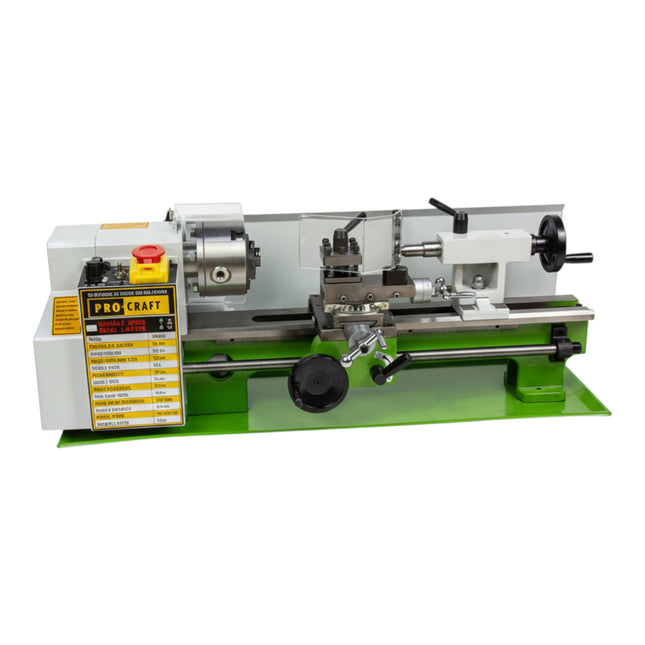 Procraft VMM800 Drehmaschine 550 Watt 350 mm Drehlaenge fuer Stahl und Kunststoff 0 - toolbrothers