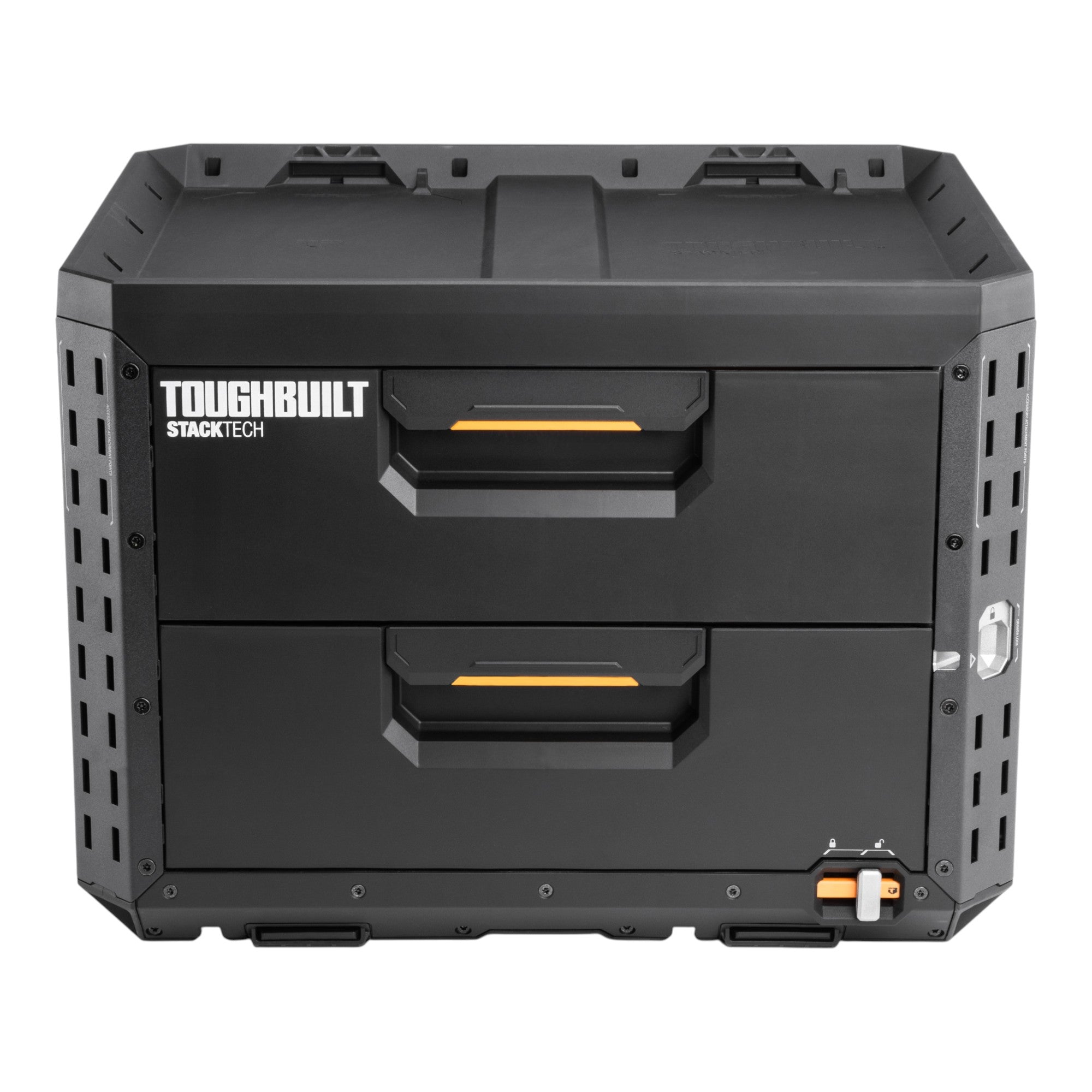 Toughbuilt STACKTECH Werkzeug Box abschliessbar mit 2 Schubladen 533 x 406 x 395 mm TB B1 D 72  2 - toolbrothers