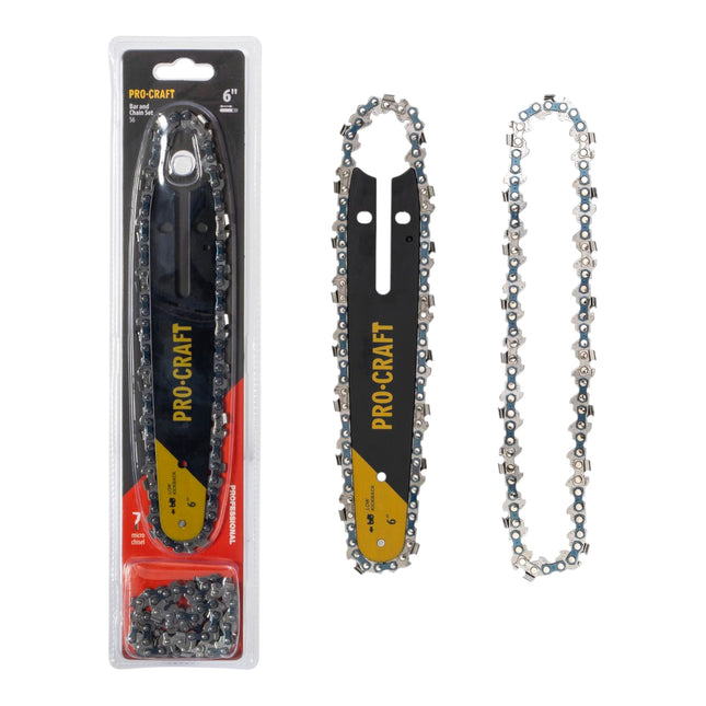 Procraft S6 Set mit 2x Saegekette 37 TG 15 cm Fuehrungsschiene fuer PKA32Li 0 - toolbrothers