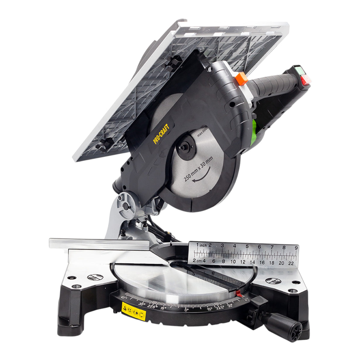 Procraft CMS25 Kapp- und Tischsäge 1800 Watt 250 mm + Sägeblatt